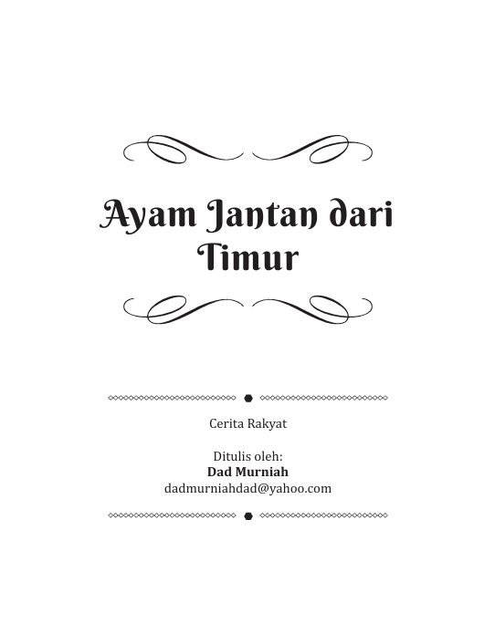 Ayam Jantan dari Timur